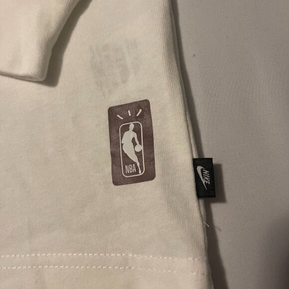 Nike X Cactus Jack X NBA Travis Scott White Long Sleeve T shirt Men L Unreleased - Picture 3 of 5